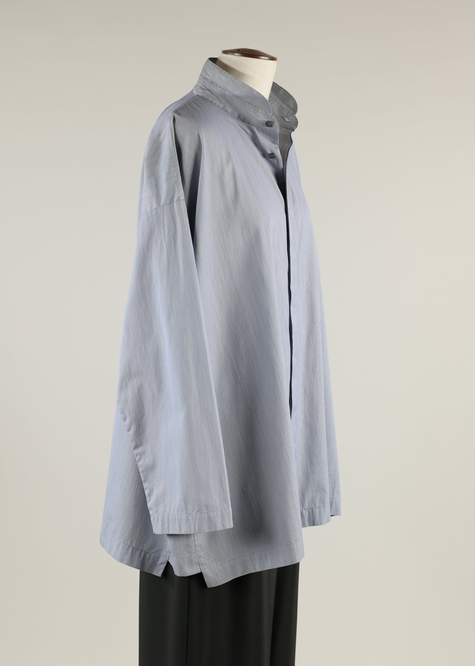 slim a-line dbl stnd col shrt w/step insrt - long