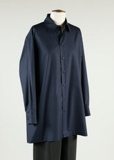 slim a-line shirt with collar - long plus