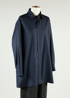 slim a-line shirt with collar - long plus