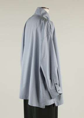 slim a-line shirt with v-neck and stepped inserts - long