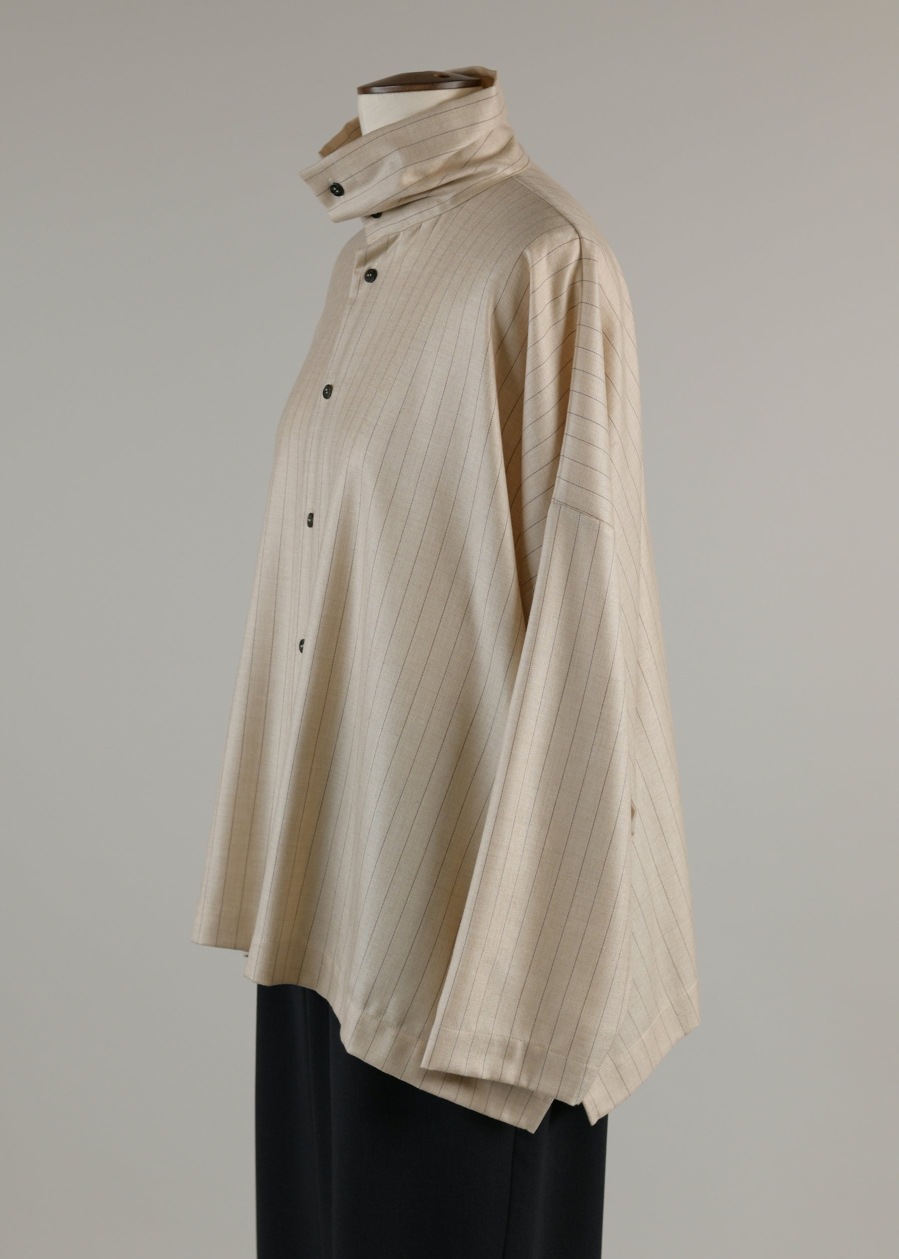 wide scrunch neck shirt - mid plus