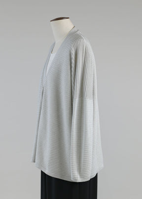 3/4 width v neck cardigan - mid plus