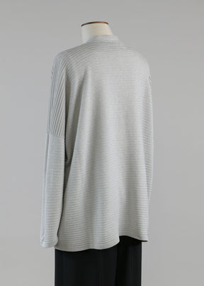 3/4 width v neck cardigan - mid plus
