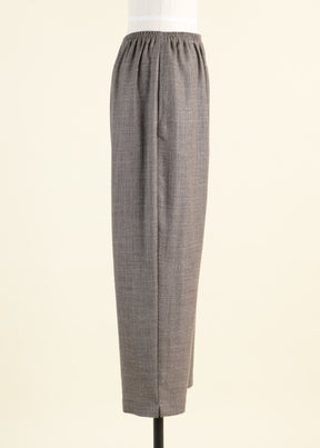 alpaca wool mix longer japanese trouser with ankle slits