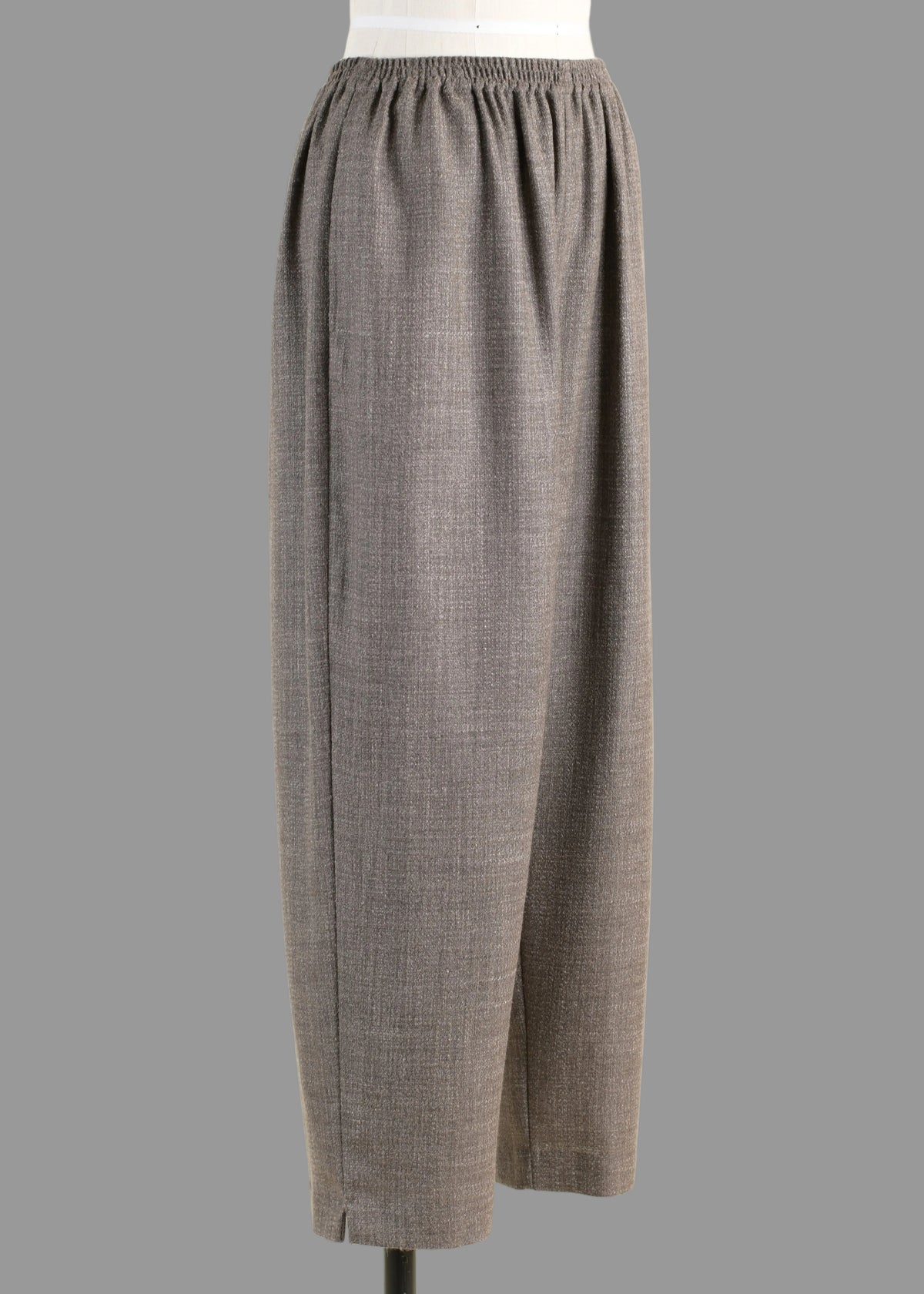 alpaca wool mix longer japanese trouser with ankle slits