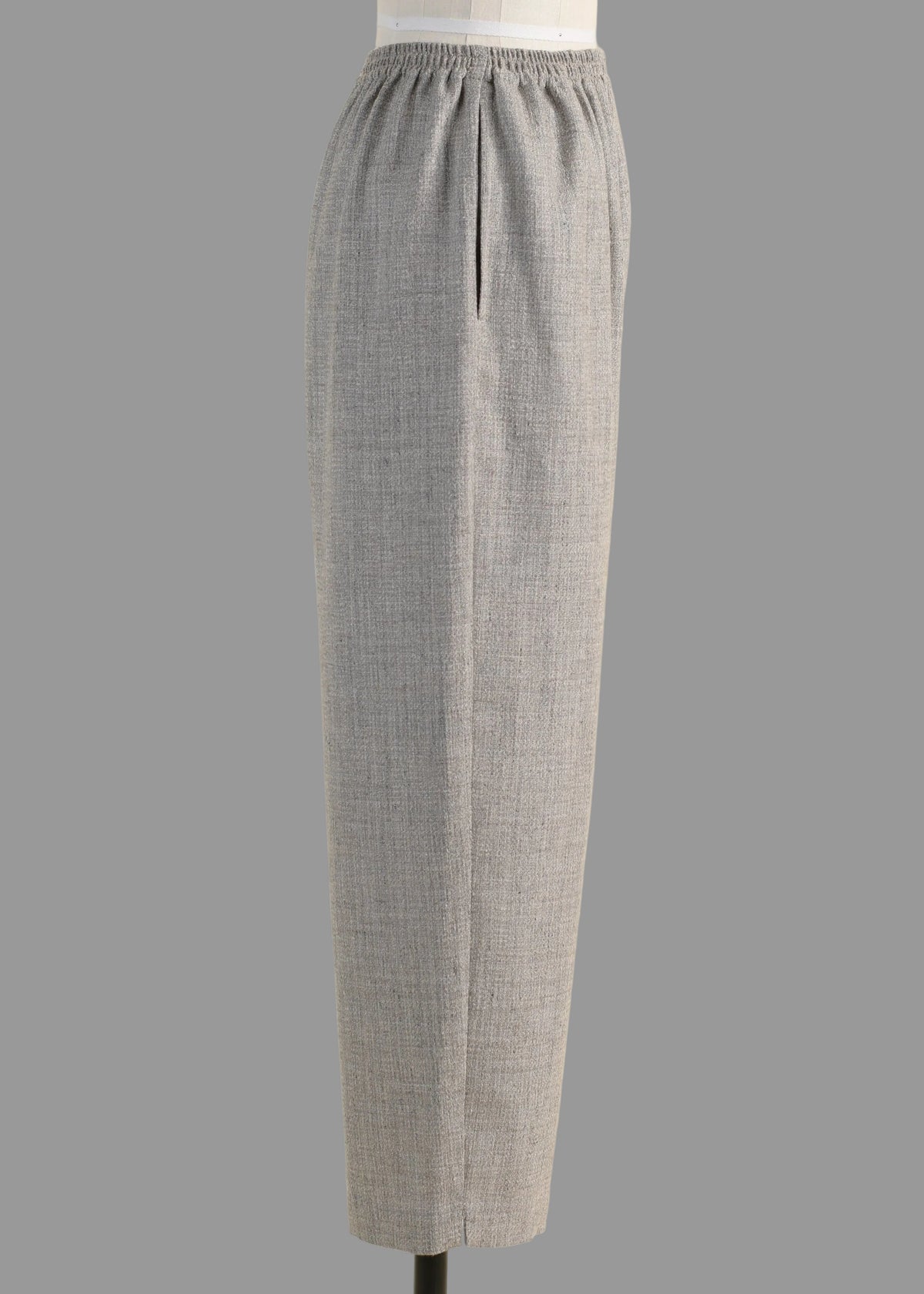 alpaca wool mix longer japanese trouser with ankle slits