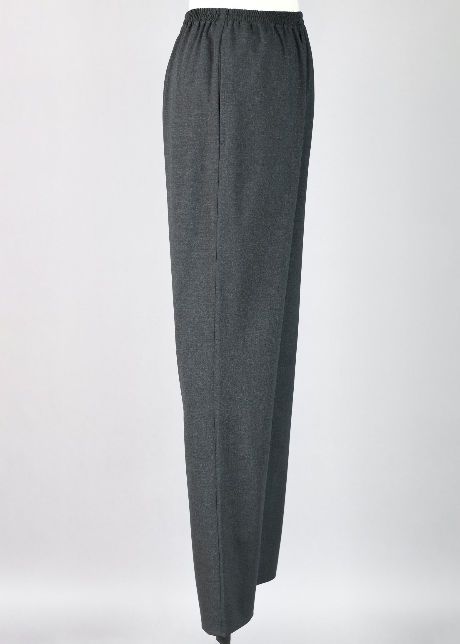 slimmer regular trousers w/front seam stitch detail