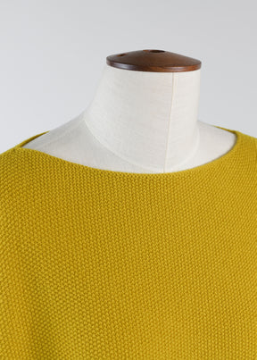 cashmere square 3/4 sleeve top - long