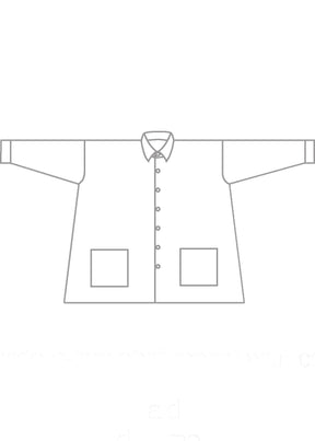 silk cashmere wide a-line shirt jacket with collar - long