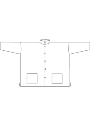 wool cashmere mix wide open stand collar jacket - long