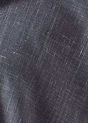 wool linen wide a-line shirt jacket with collar - very long with slits