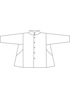 wool silk caucasus jacket with notch collar - mid plus