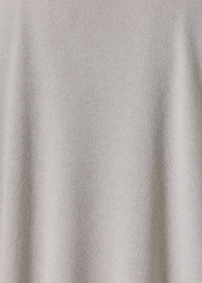 cashmere a-line sleeveless cross over v-neck - long