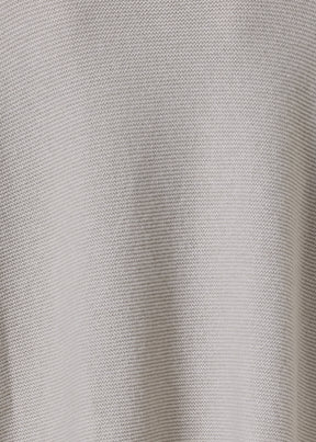 cashmere slash neck 3/4 sleeve sweater - long plus with slits