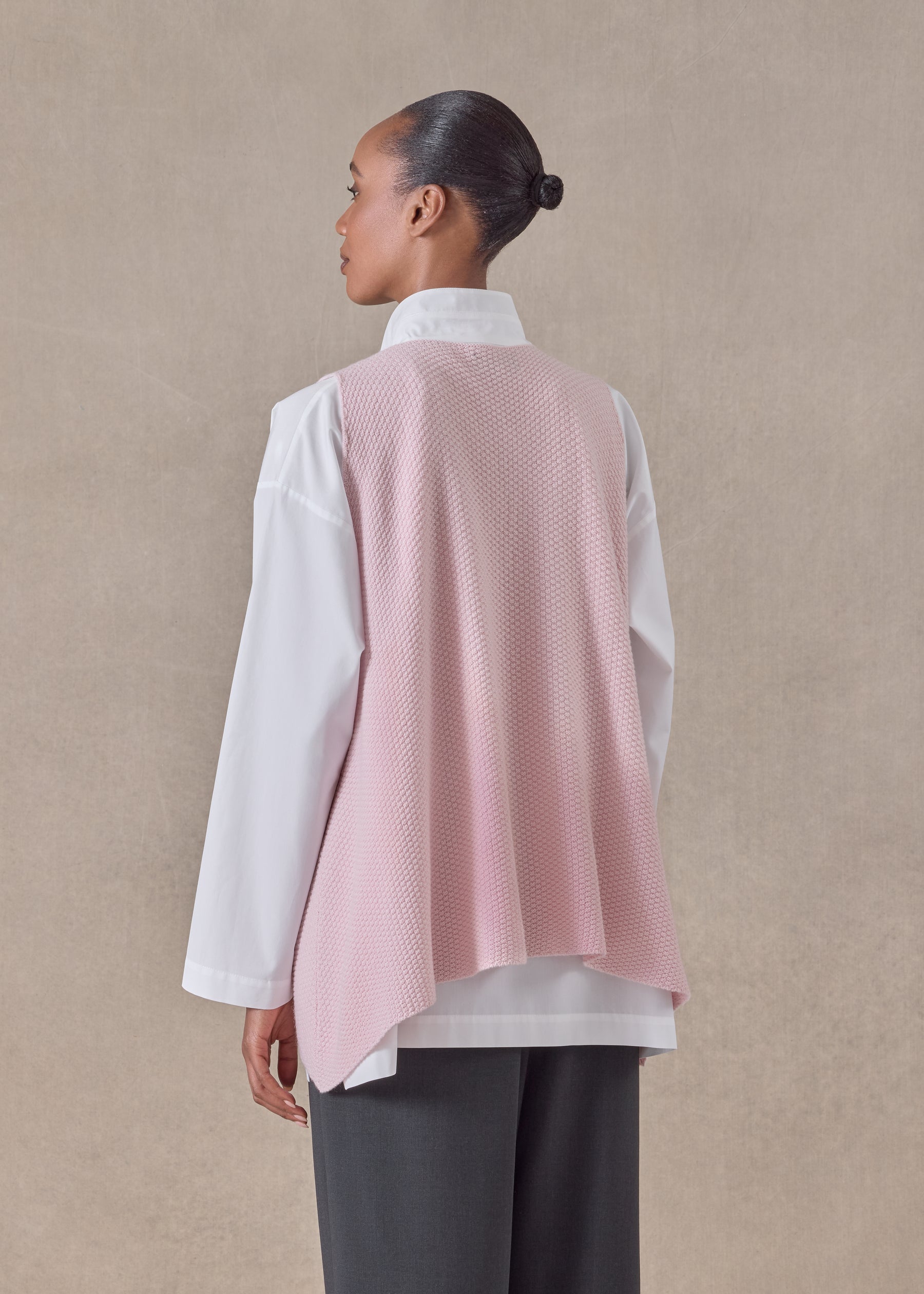 cashmere a-line sleeveless round neck - mid plus