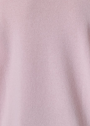 cashmere small long sleeve high neck sweater - mid