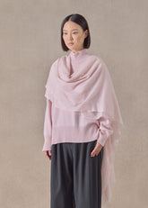 cashmere large scarf (palepink)