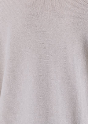 cashmere small long sleeve high neck sweater - mid