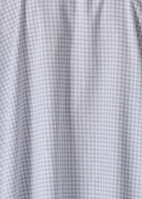 cotton wide longer back shirt with collar - mid plus
