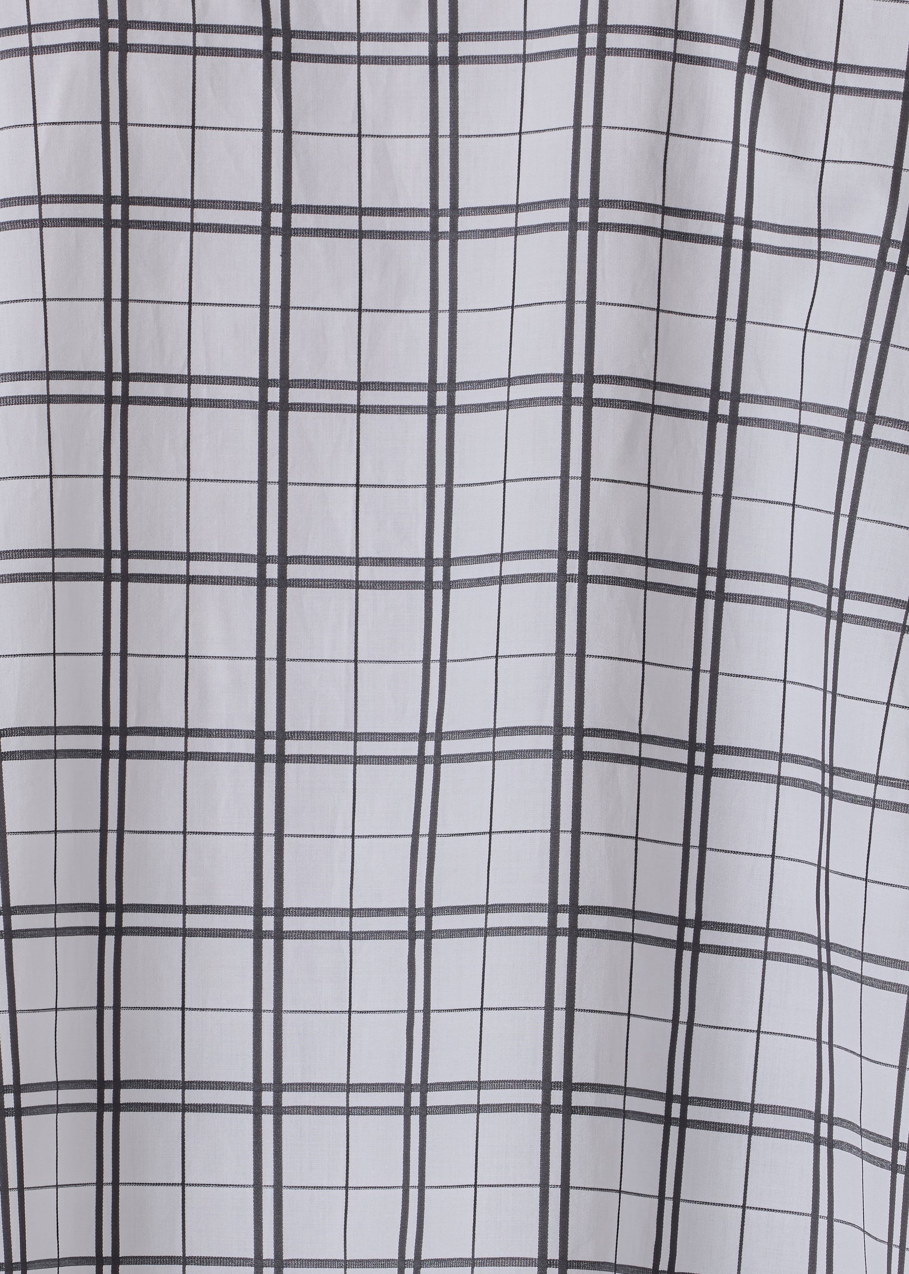 cotton wide longer back shirt with double stand collar - mid plus