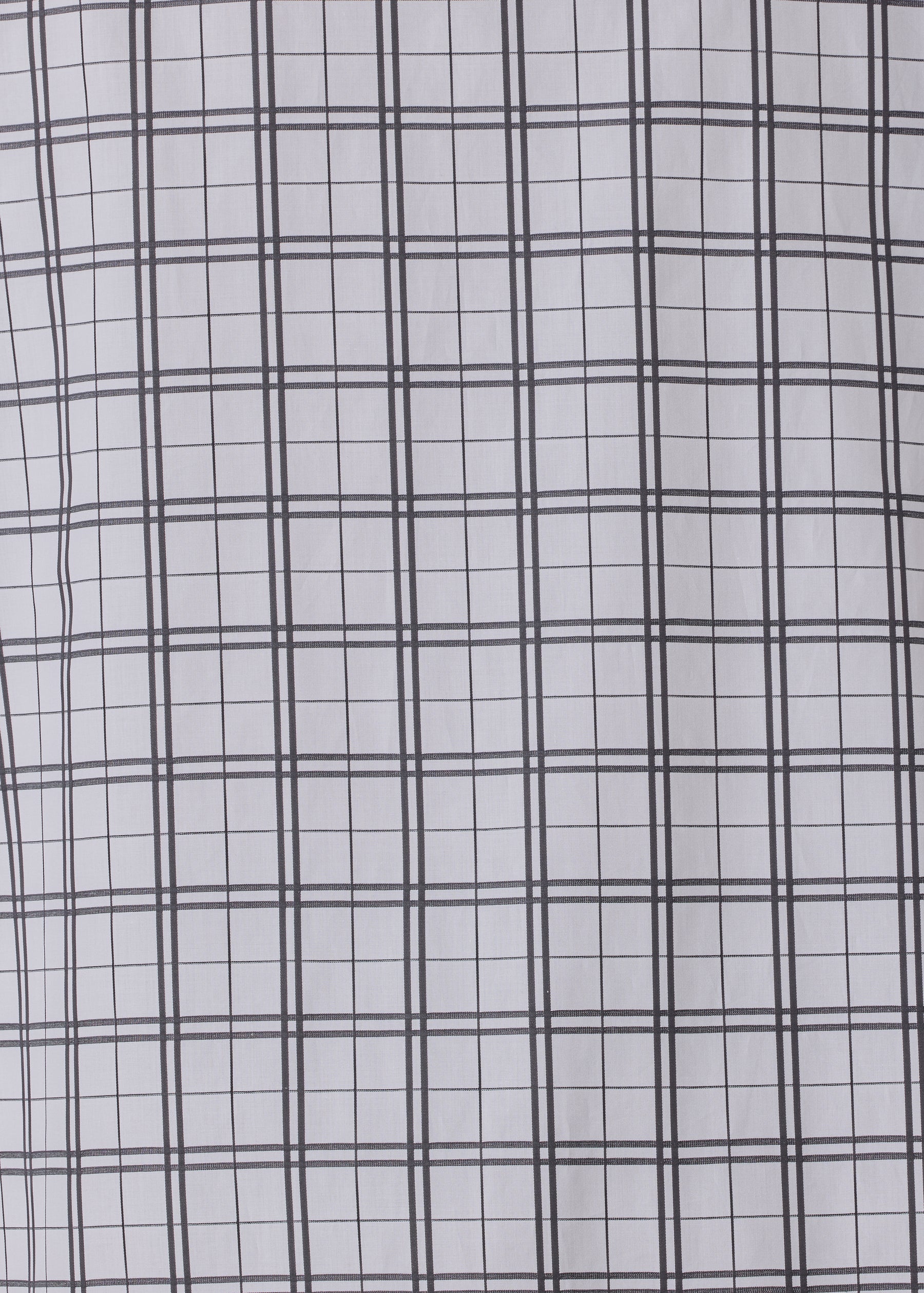 cotton slim a-line shirt with collar and stepped insert - long