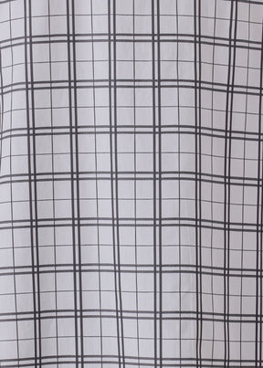 cotton wide a-line shirt with collar - very long with slits