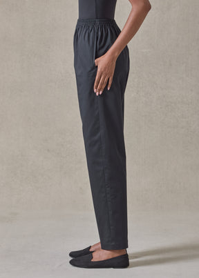 cotton mix tapered regular trouser