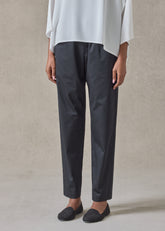 cotton mix tapered regular trouser