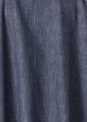 cotton angle to front double stand collar jacket - long