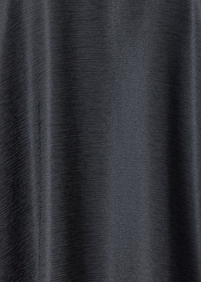 midweight silk plissé jacket coat - mid plus (black)