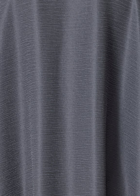 midweight silk plissé dps scoop neck dress (slate)