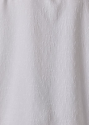 silk wide a-line shirt with chinese collar - long