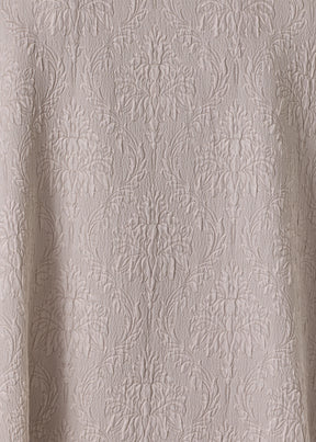 silk collarless short sleeve kaftan shirt - mid plus