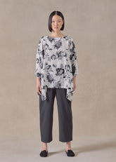 silk dps scoop neck top - mid plus (monochrome)