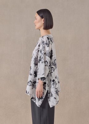 silk dps scoop neck top - mid plus (monochrome)