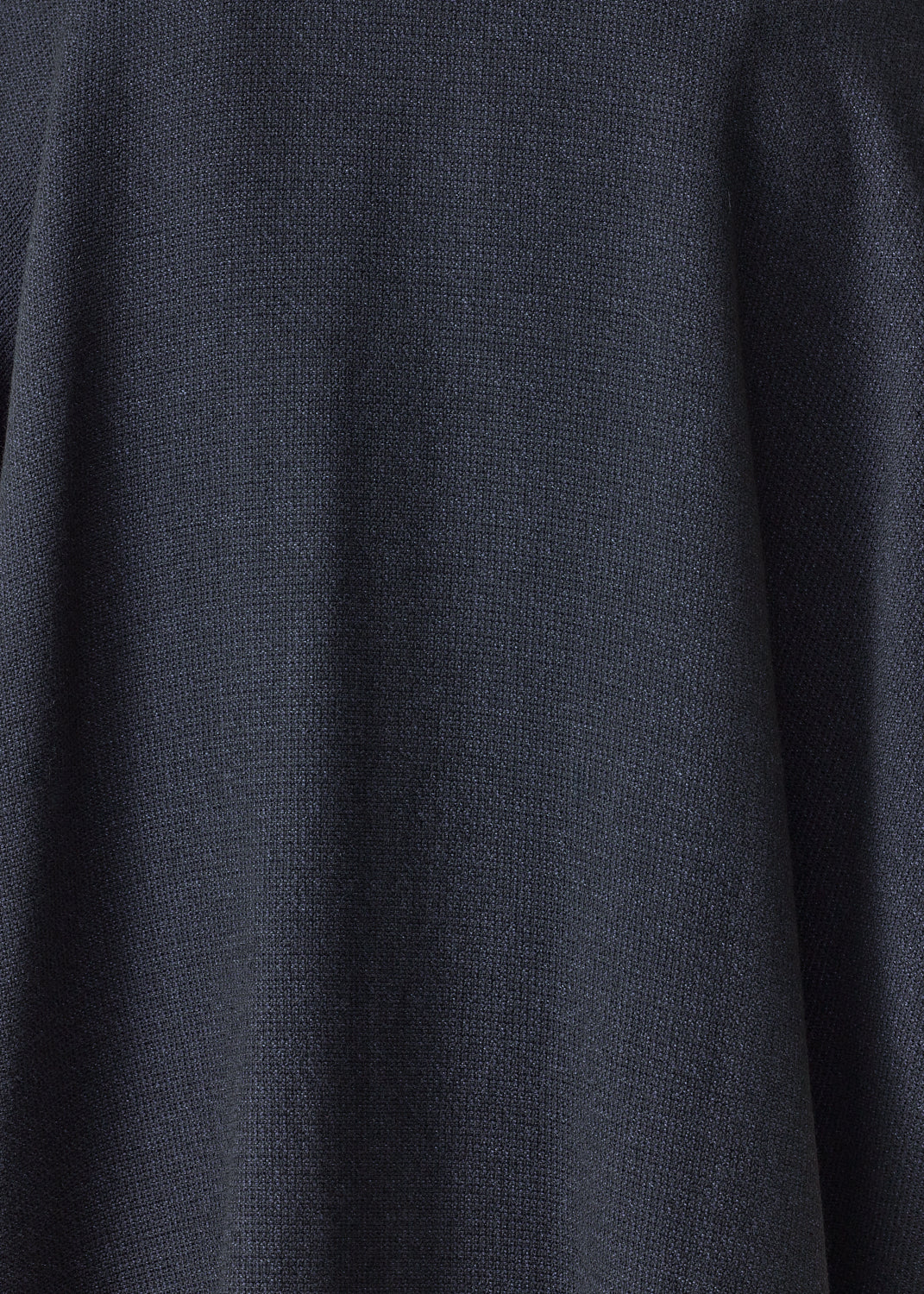 wool cashmere mix wide open stand collar jacket - long (navydark)