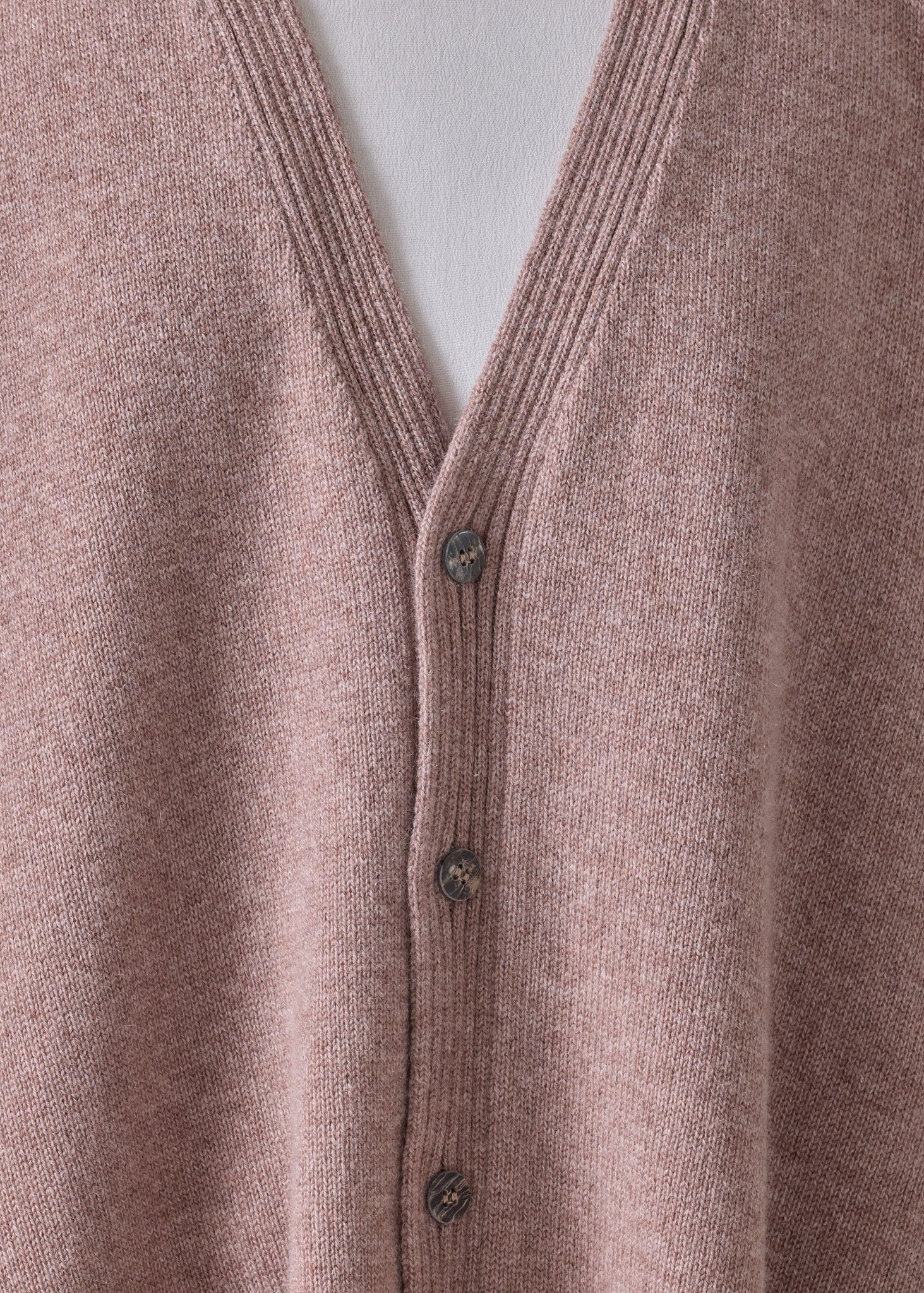 cashmere a-line sleeveless v neck cardigan - mid plus  (smokyquartz)