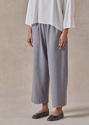 wool stretch japanese trouser (flannelgrey)