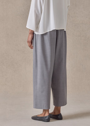 wool stretch japanese trouser (flannelgrey)