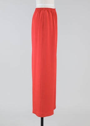 silk flared trouser