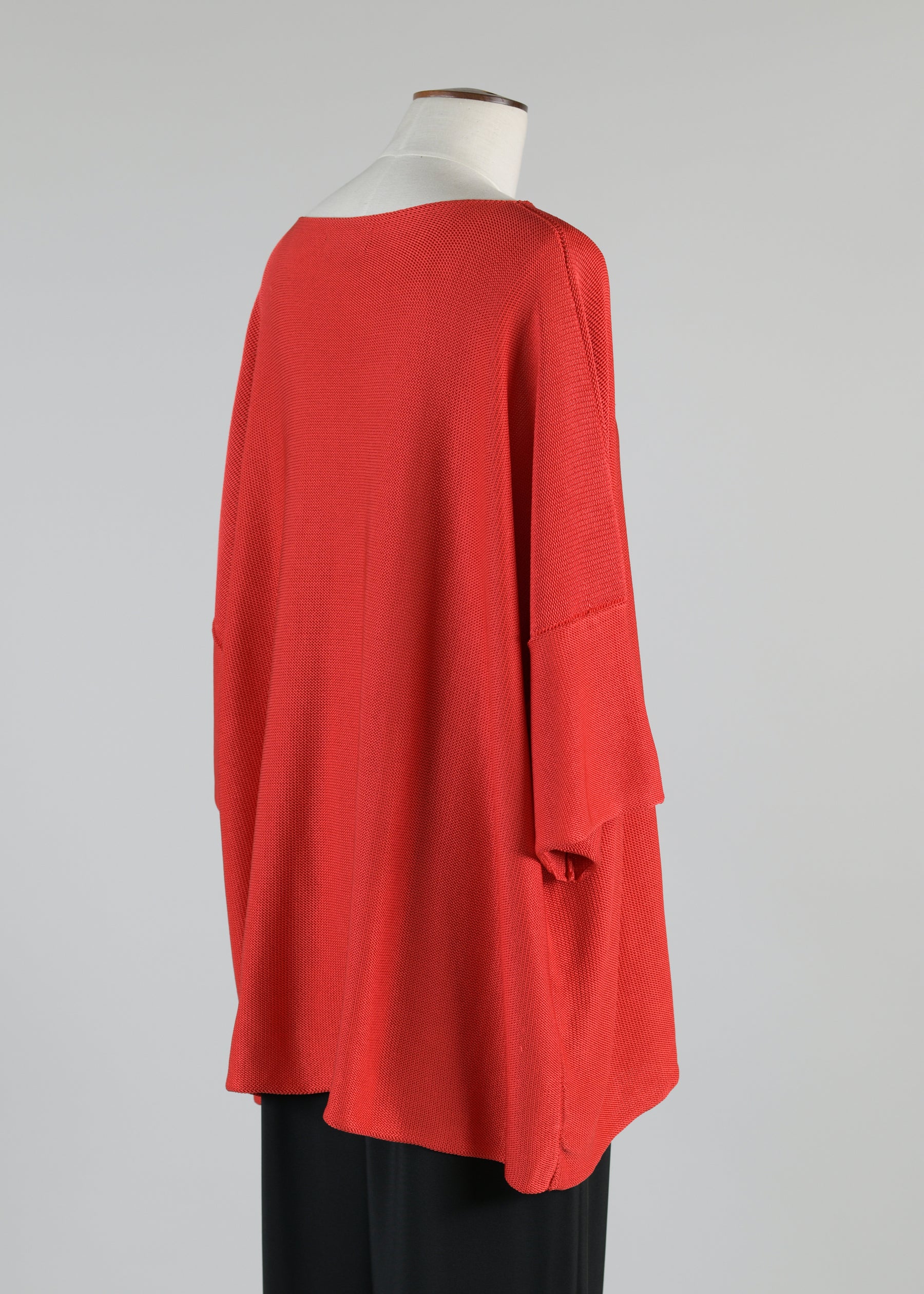 silk square short sleeve top - long