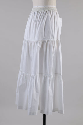 cotton petticoat skirt (white)