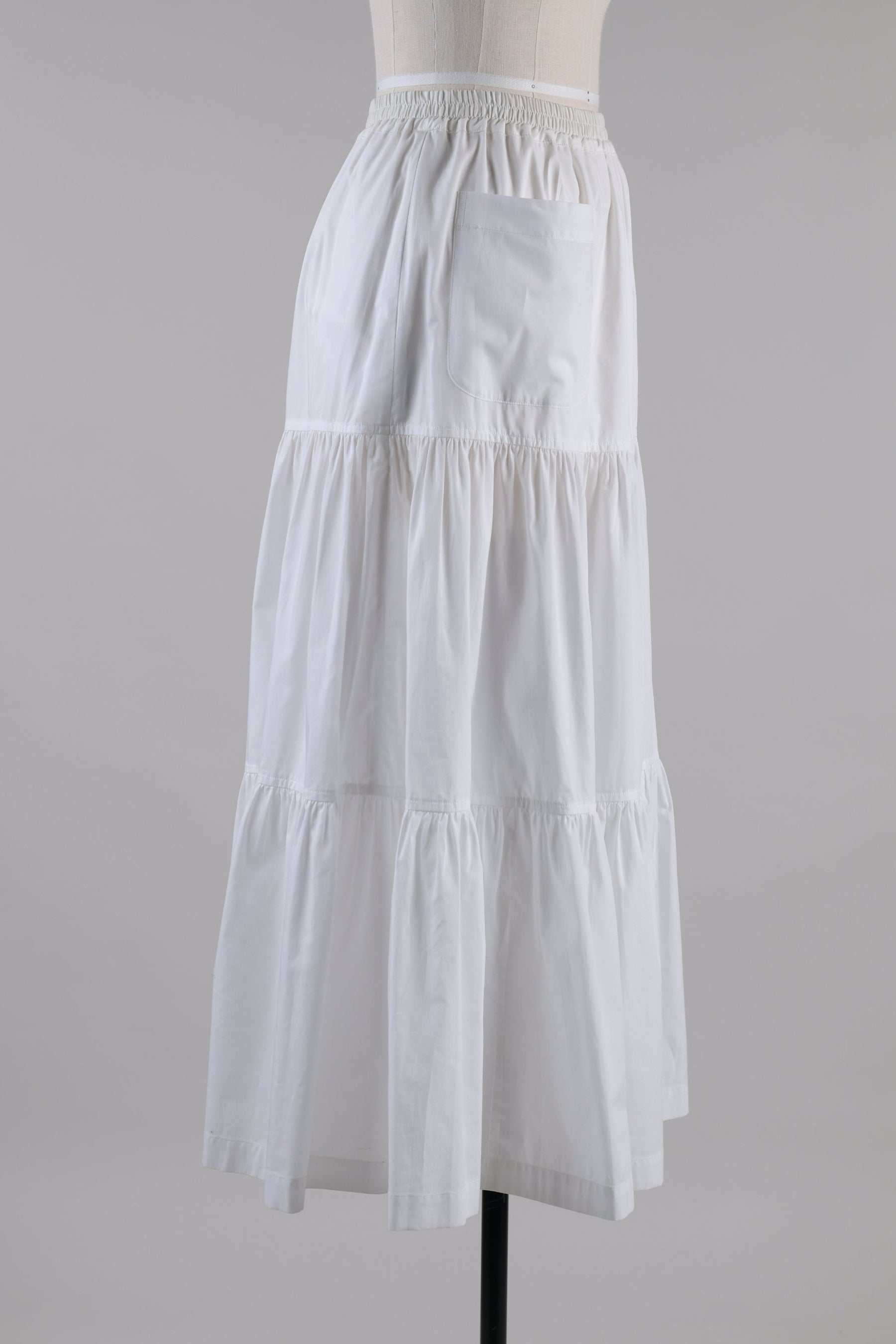 cotton petticoat skirt (white)