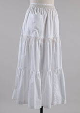 cotton petticoat skirt (white)