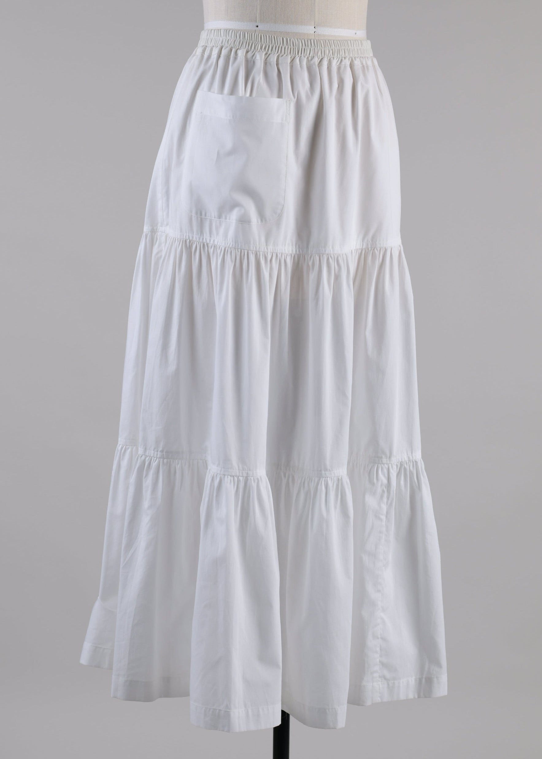 cotton petticoat skirt (white)