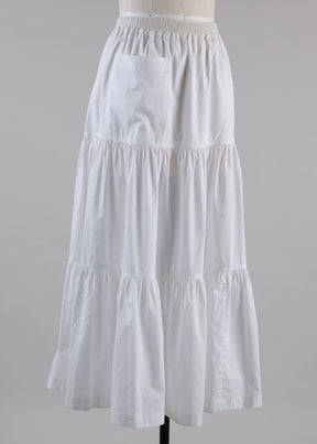 cotton petticoat skirt (white)