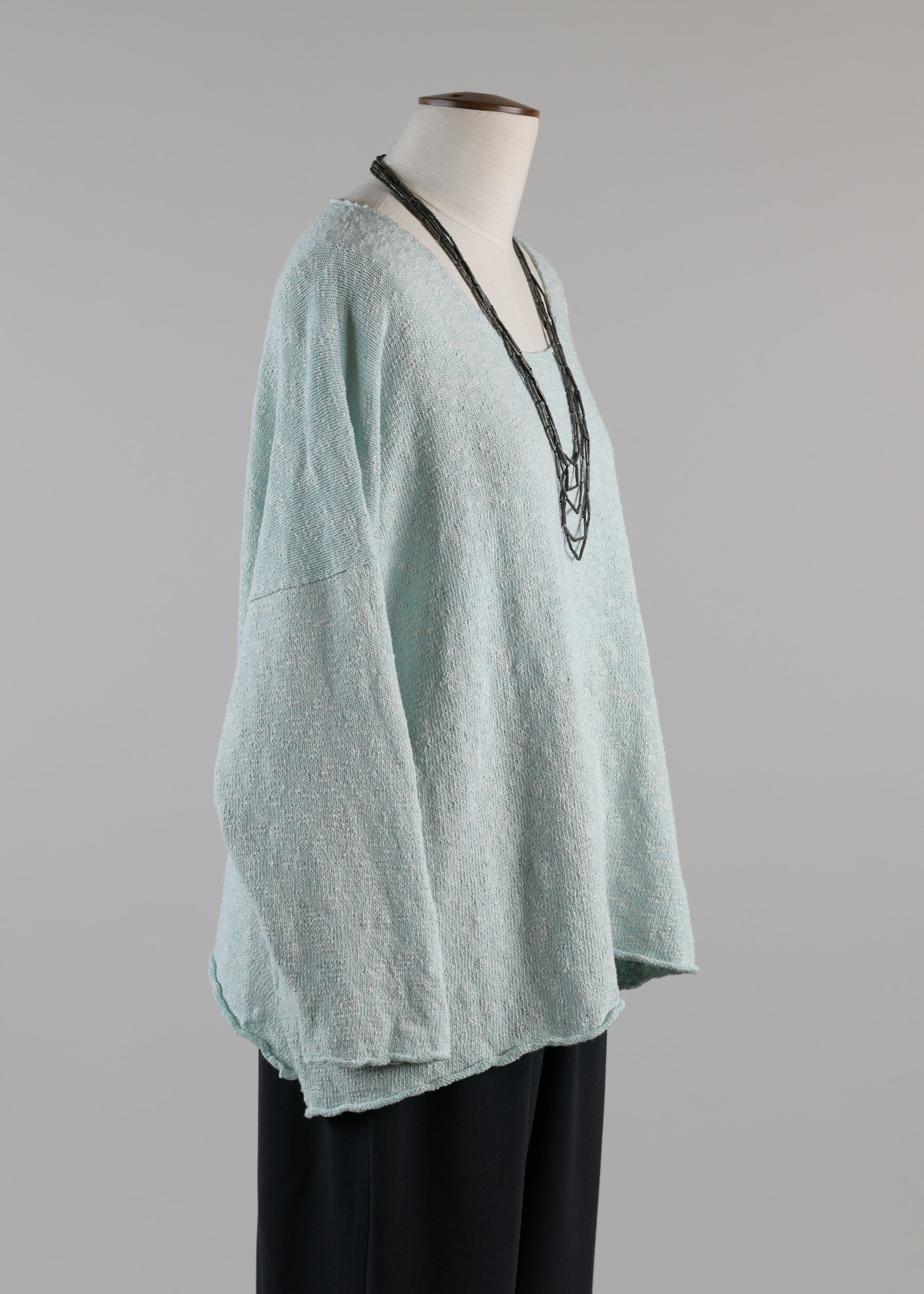 bateau neck sweater - mid plus