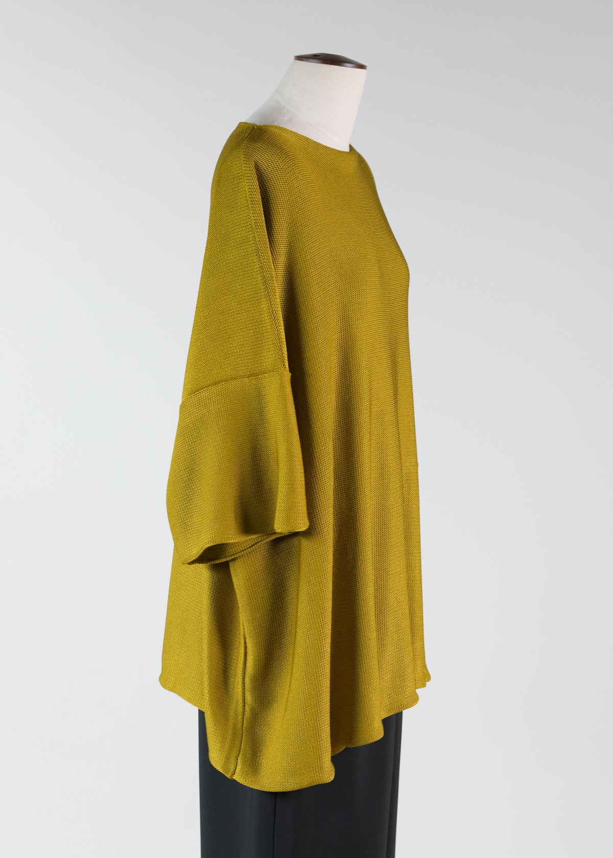 silk square short sleeve top - long