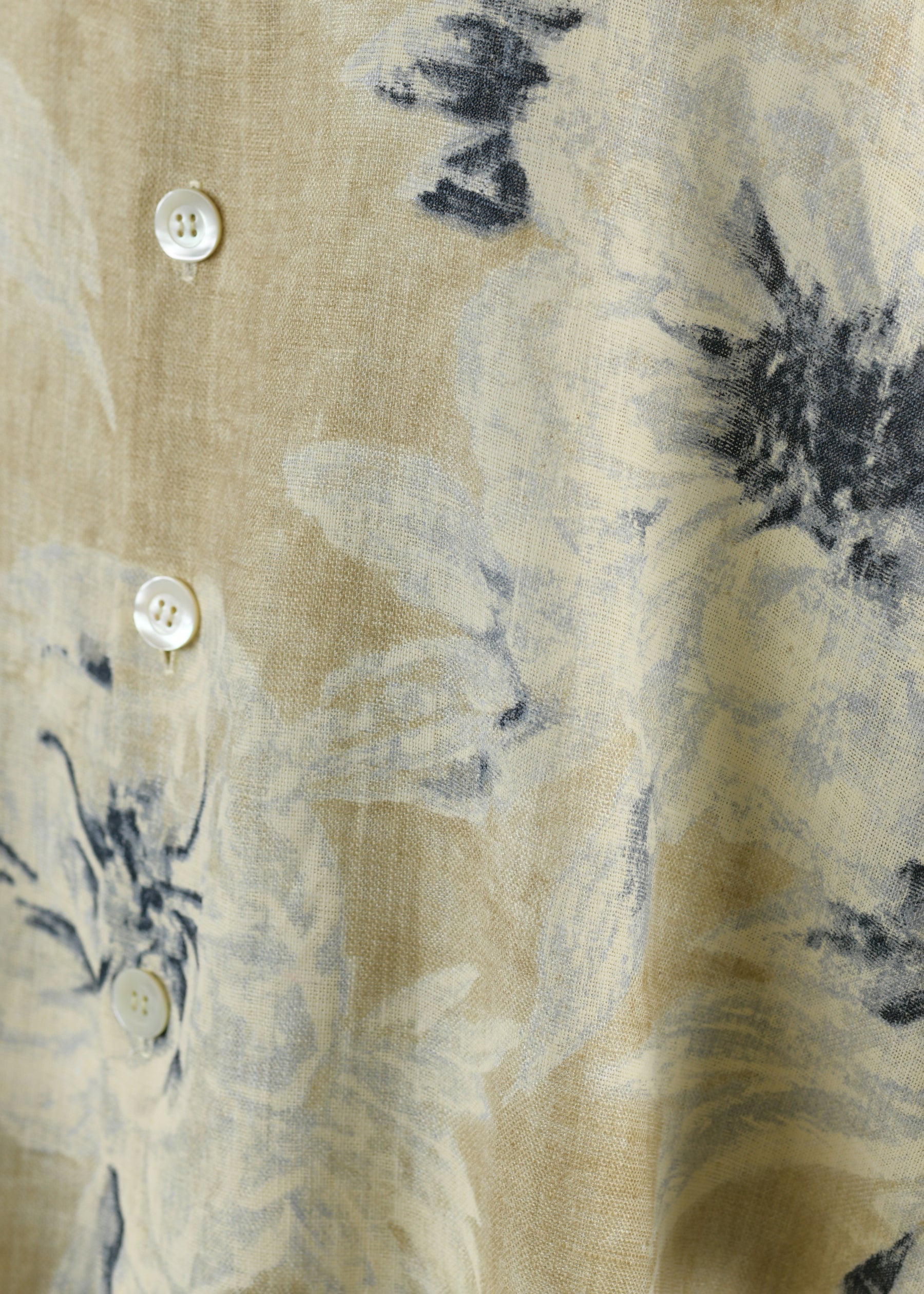 sloped shoulder jacket with collar - long