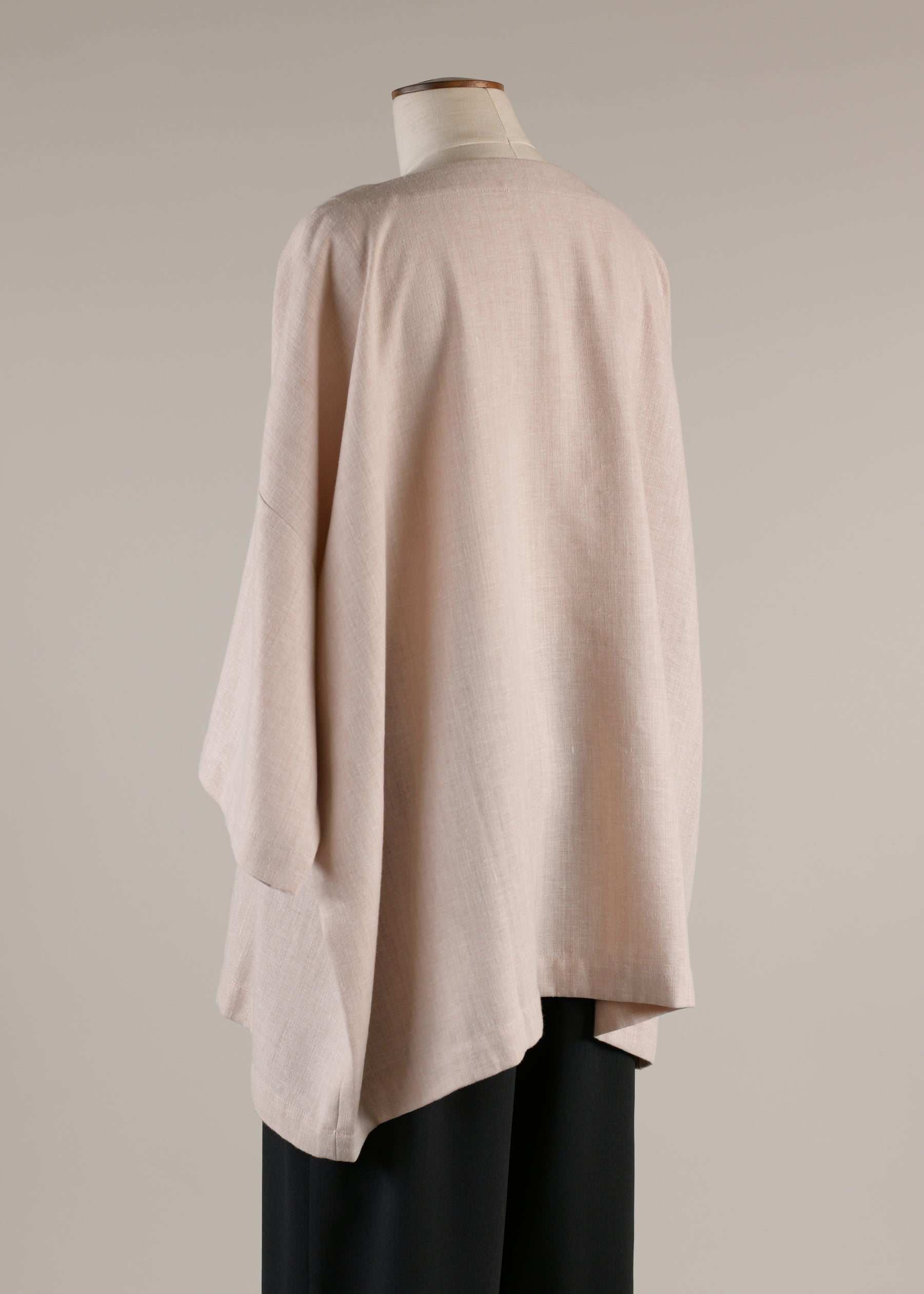 3/4 sleeve scoop neck tunic - long